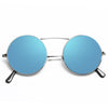 Blain Unisex High Bridge Round Metal Sunglasses