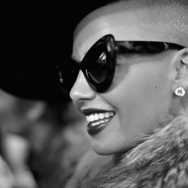 Amber Rose Style Oversized Cat Eye Celebrity Sunglasses