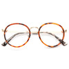 Charlotte Thin Round Metal Accent Clear Glasses