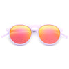 Rockton Unisex Rounded Frosted Sunglasses