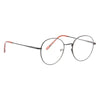 Ellington 4 Metal Flat Lens Round Clear Glasses