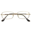 Anthony Fauci Skinny Metal Squared Clear Glasses