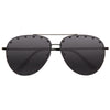 Downey Oversized 65MM Studded Aviator Sunglasses